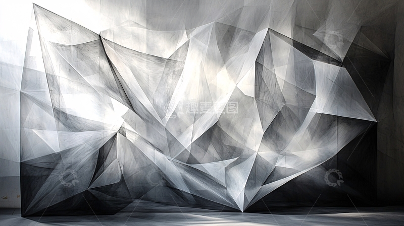 高清大图下载【趣麦麦图】抽象几何绘画