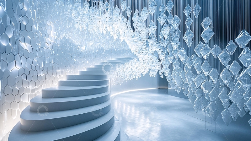 高清大图下载【趣麦麦图】梦幻水晶楼梯