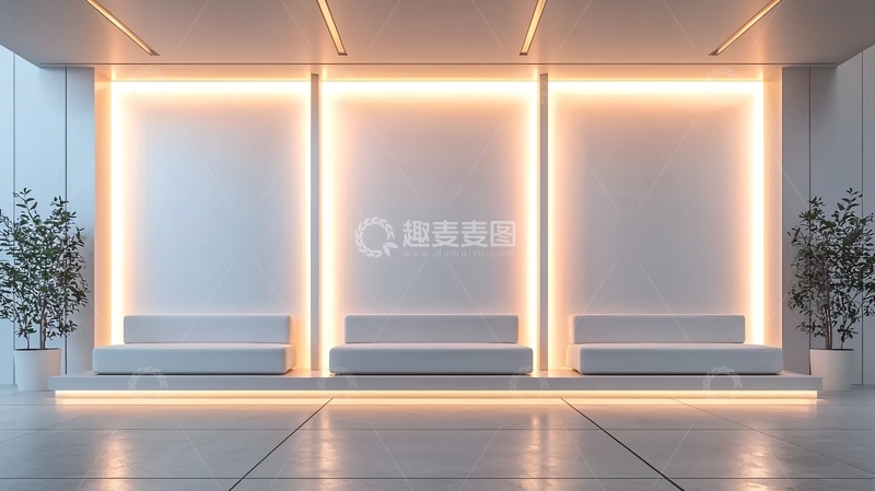 高清大图下载【趣麦麦图】现代简约风格候车厅