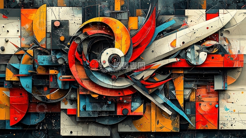 高清大图下载【趣麦麦图】抽象几何艺术