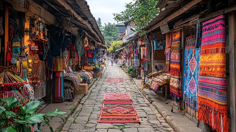 高清大图下载【趣麦麦图】古色古香的街道