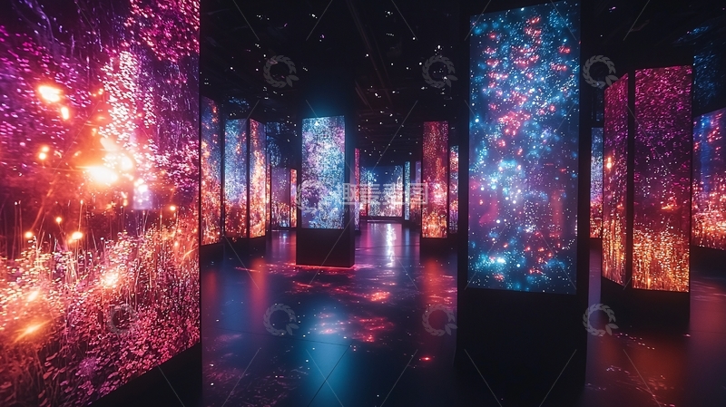 高清大图下载【趣麦麦图】沉浸式数字艺术装置