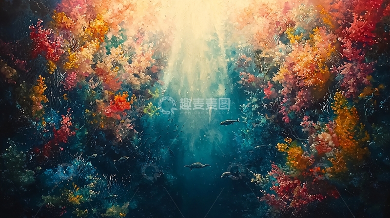 高清大图下载【趣麦麦图】海底珊瑚丛