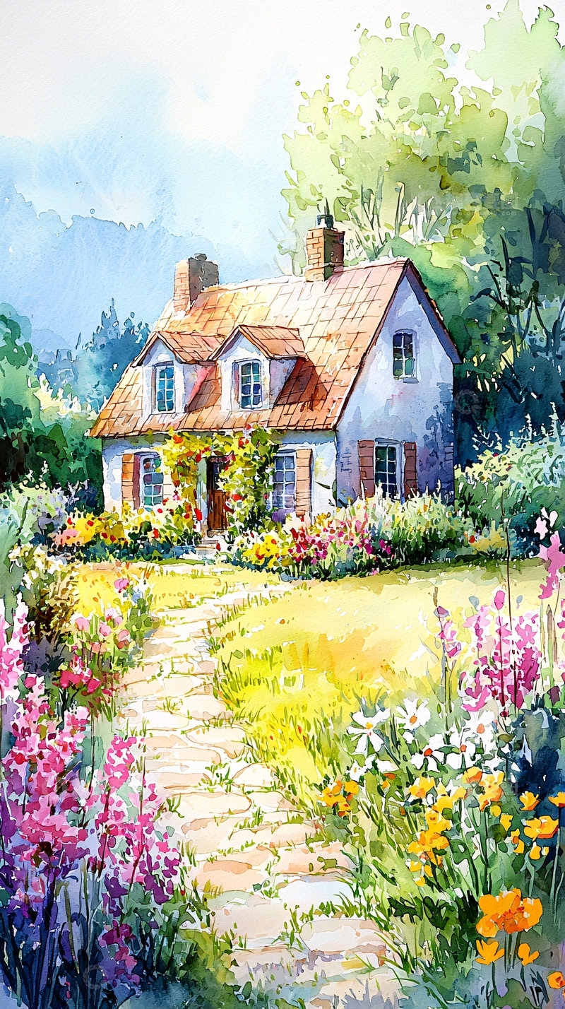 高清大图下载【趣麦麦图】水彩画