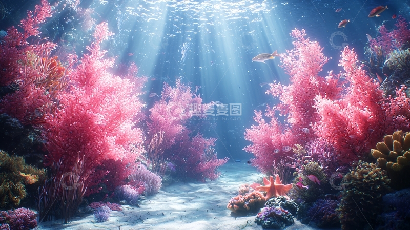 高清大图下载【趣麦麦图】海底珊瑚景观