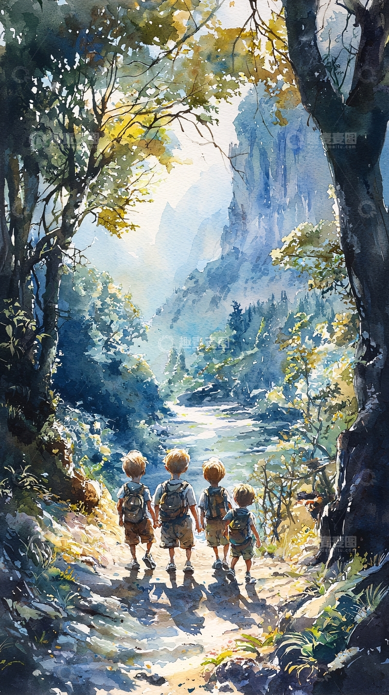 高清大图下载【趣麦麦图】森林小路