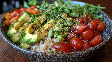 健康营养美味的沙拉碗