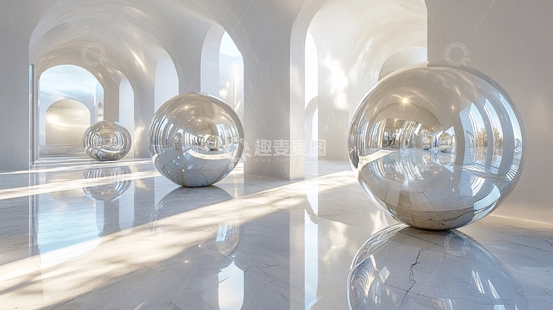 高清大图下载【趣麦麦图】极简主义白色室内设计