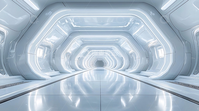 高清大图下载【趣麦麦图】未来科技感走廊