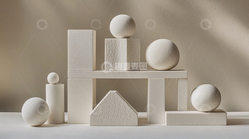 高清大图下载【趣麦麦图】极简主义几何抽象艺术