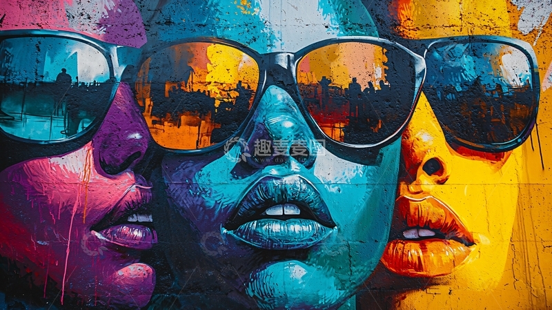 高清大图下载【趣麦麦图】彩色肖像画