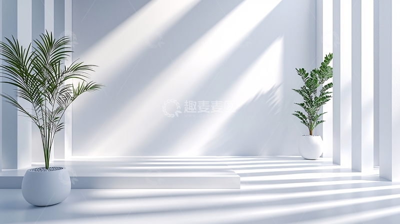 高清大图下载【趣麦麦图】极简白色空间
