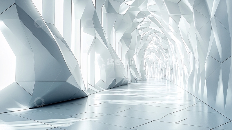 高清大图下载【趣麦麦图】抽象的未来主义走廊
