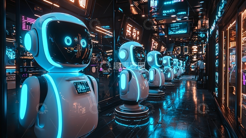 高清大图下载【趣麦麦图】未来科技感机器人