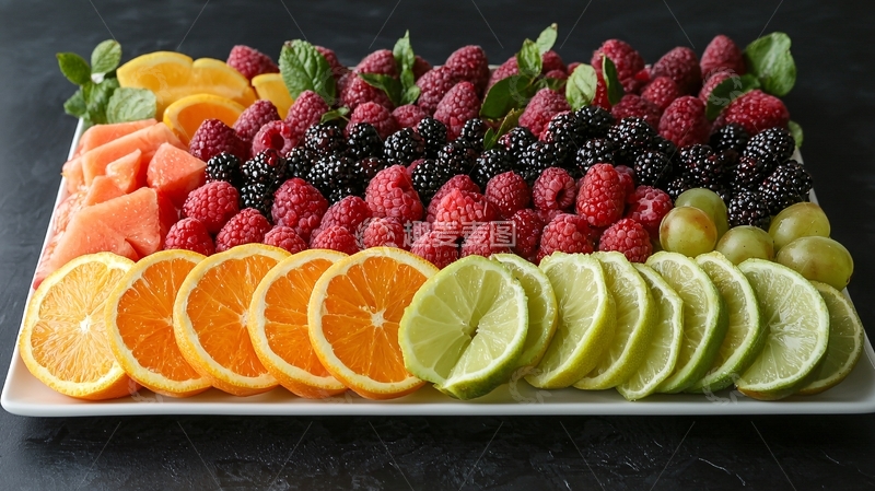 高清大图下载【趣麦麦图】彩色水果拼盘