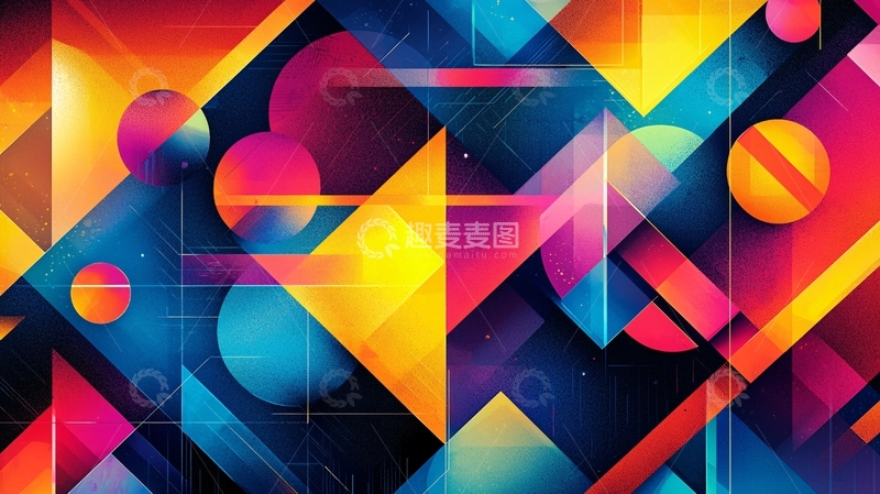 高清大图下载【趣麦麦图】抽象几何图形