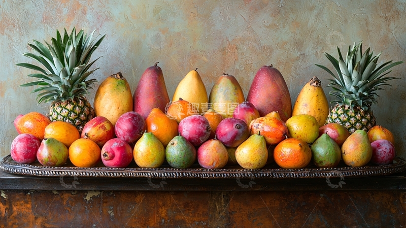 高清大图下载【趣麦麦图】热带水果摆拍