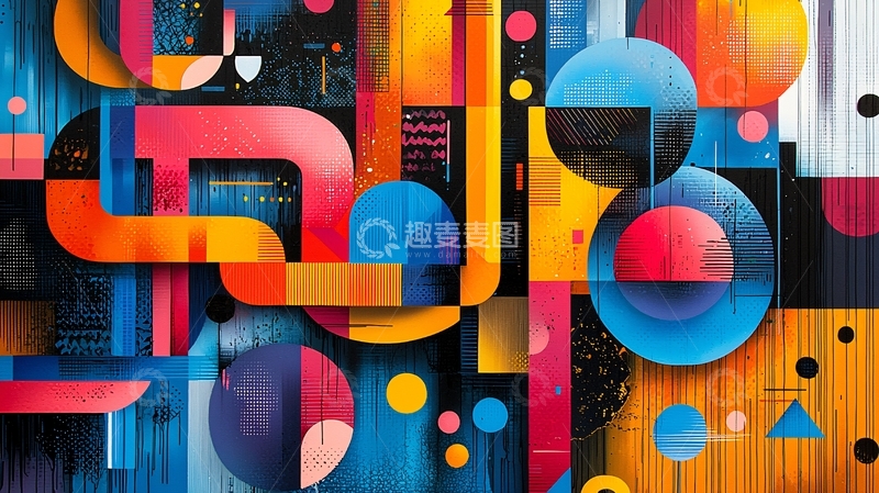 高清大图下载【趣麦麦图】抽象几何