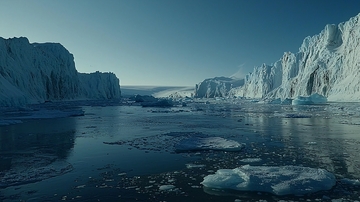 极地冰川壮阔景色
