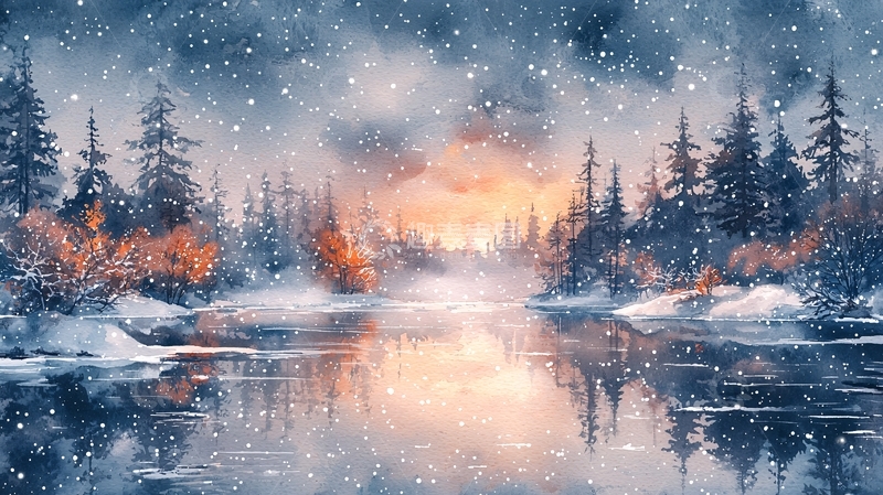 高清大图下载【趣麦麦图】冬季雪景