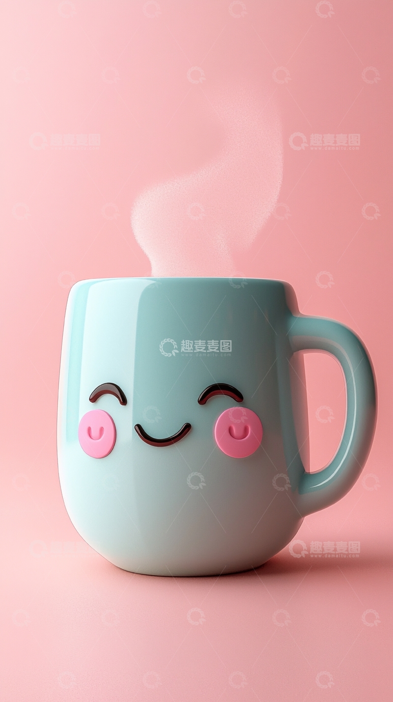 高清大图下载【趣麦麦图】可爱卡通马克杯