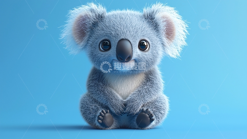 高清大图下载【趣麦麦图】卡通考拉