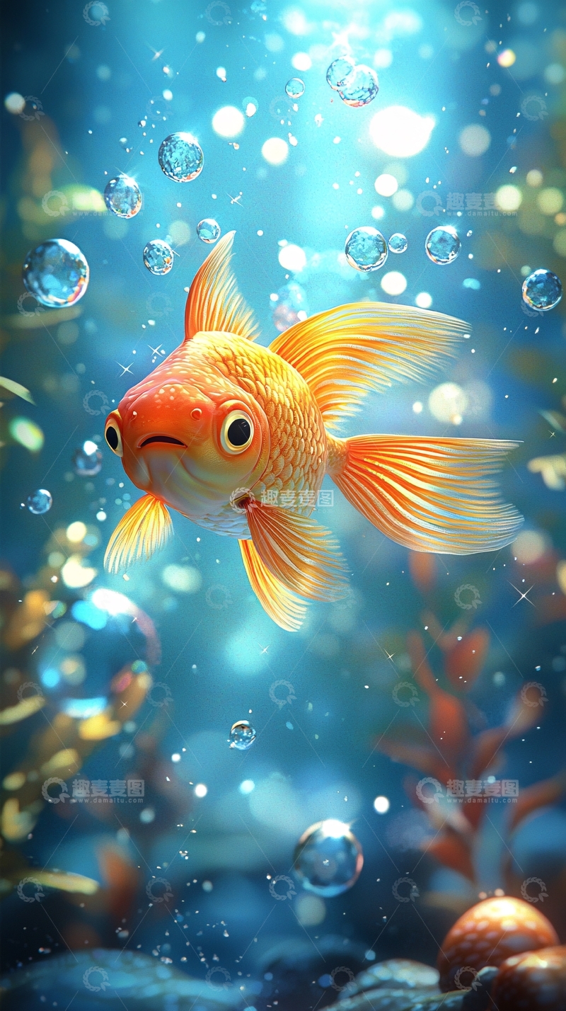 高清大图下载【趣麦麦图】金鱼
