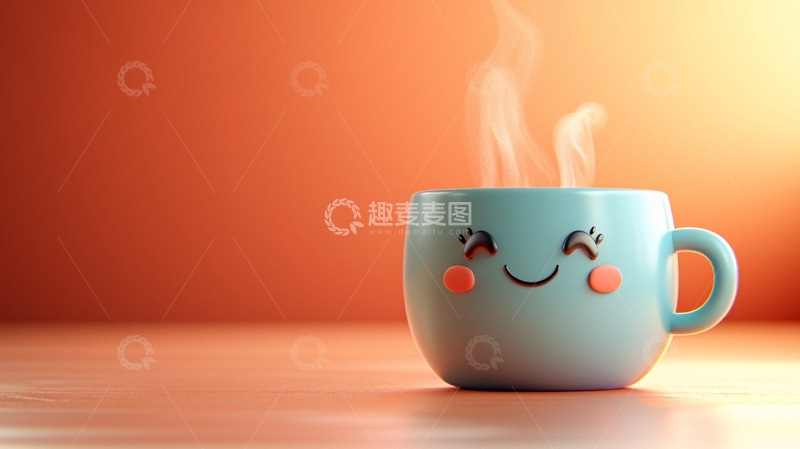 高清大图下载【趣麦麦图】-暖心可爱卡通马克杯