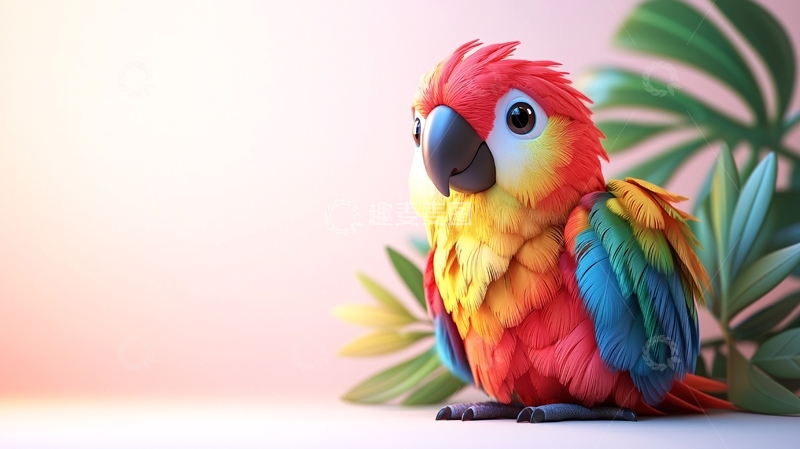高清大图下载【趣麦麦图】萌宠鹦鹉