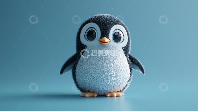 高清大图下载【趣麦麦图】可爱卡通企鹅