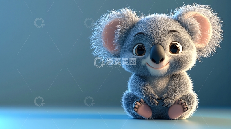 高清大图下载【趣麦麦图】萌萌的卡通考拉