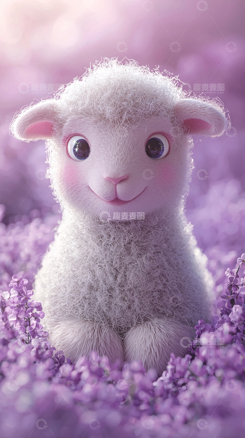 高清大图下载【趣麦麦图】可爱卡通小羊