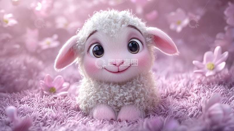 高清大图下载【趣麦麦图】可爱的小绵羊2