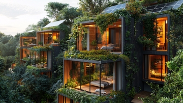 生态小屋被植被覆盖