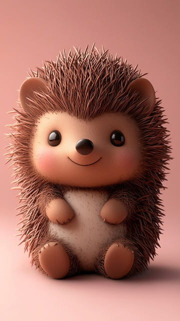 可爱卡通刺猬