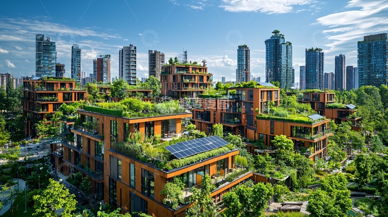 高清大图下载【趣麦麦图】绿色生态建筑