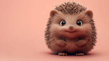 可爱卡通小刺猬