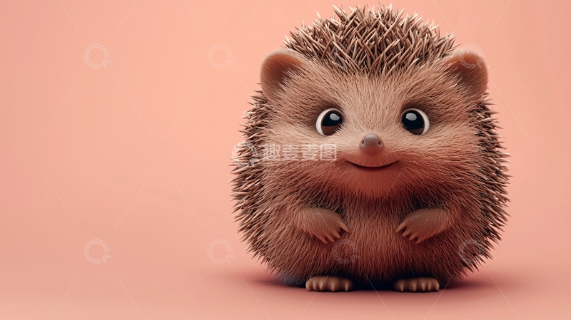 高清大图下载【趣麦麦图】可爱卡通小刺猬