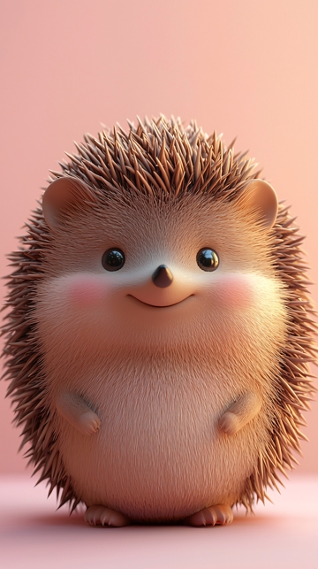 可爱卡通刺猬
