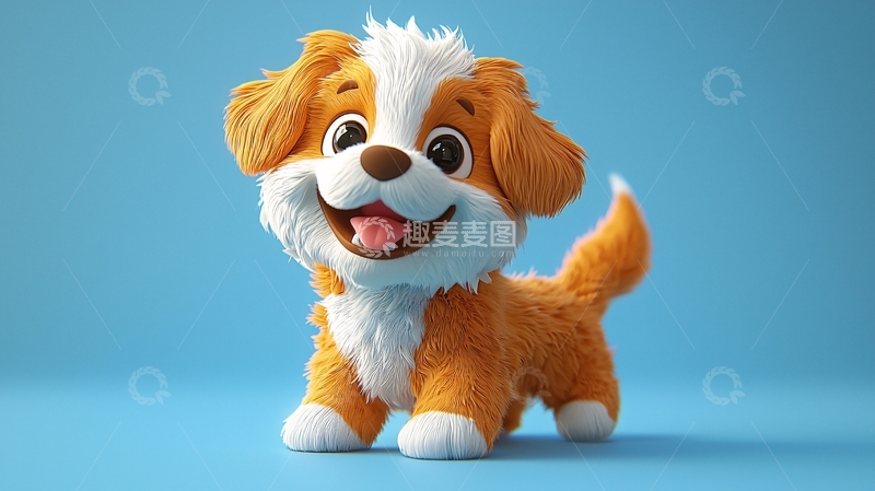 高清大图下载【趣麦麦图】可爱卡通小狗