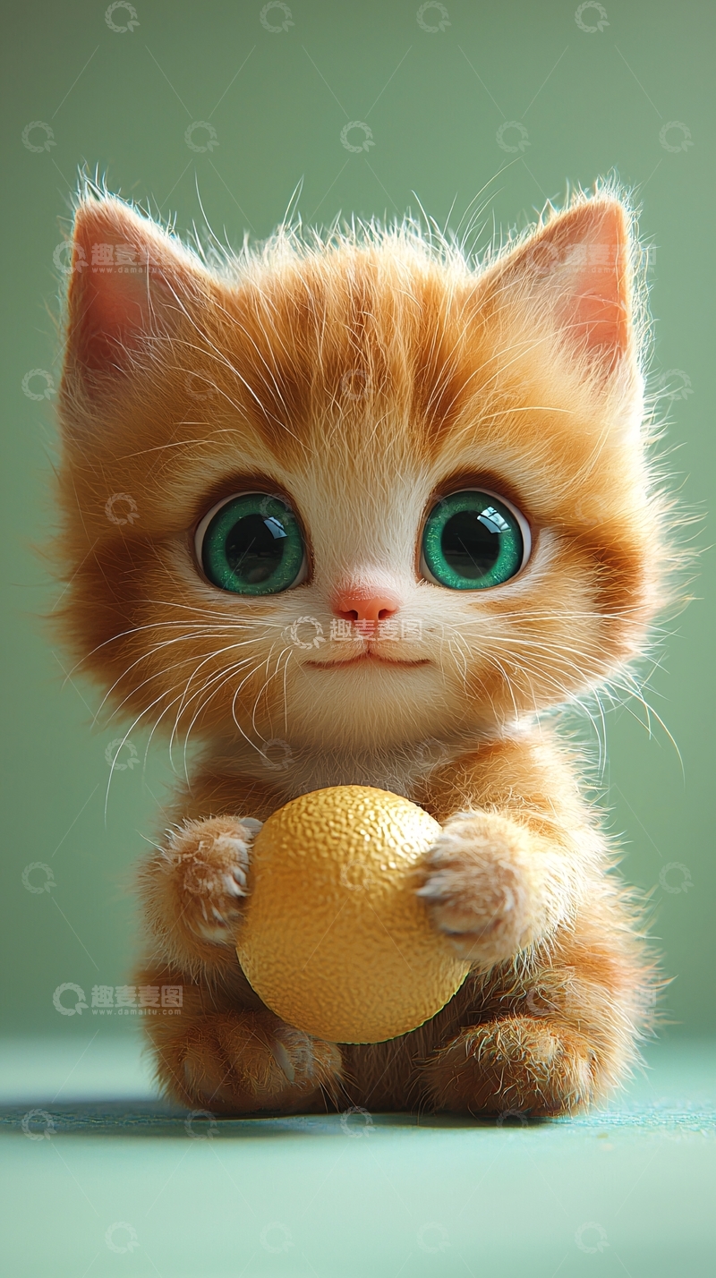 高清大图下载【趣麦麦图】萌宠小猫