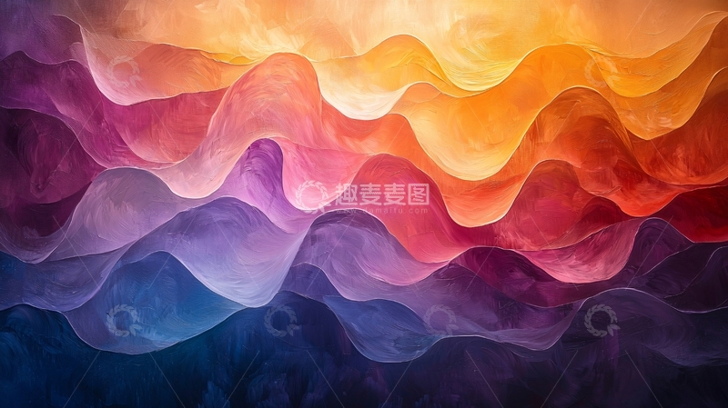 高清大图下载【趣麦麦图】彩色山峦
