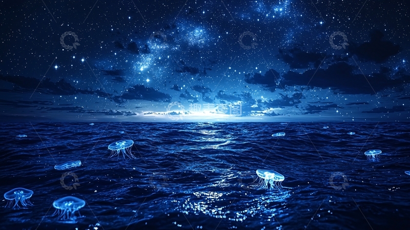 高清大图下载【趣麦麦图】星空大海