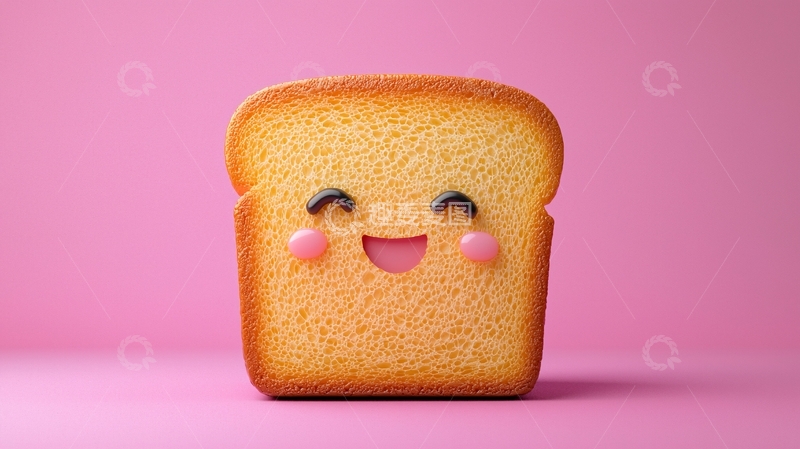 高清大图下载【趣麦麦图】卡通吐司