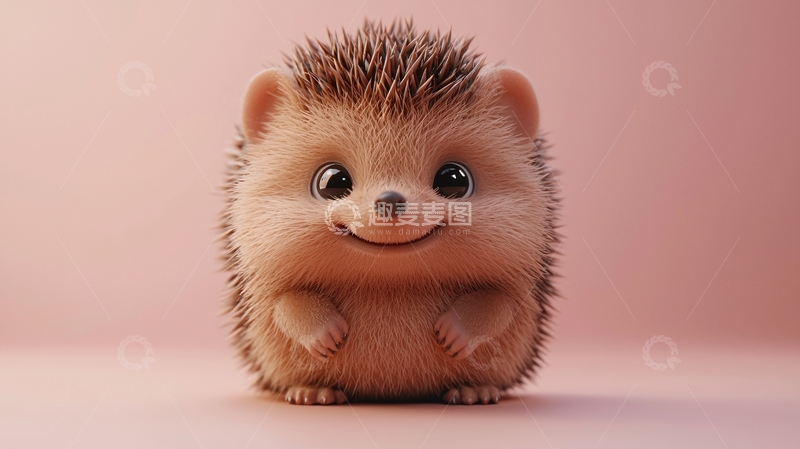 高清大图下载【趣麦麦图】可爱卡通刺猬
