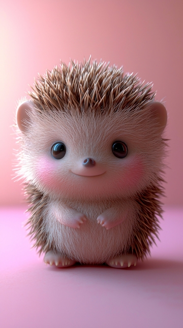 可爱卡通小刺猬
