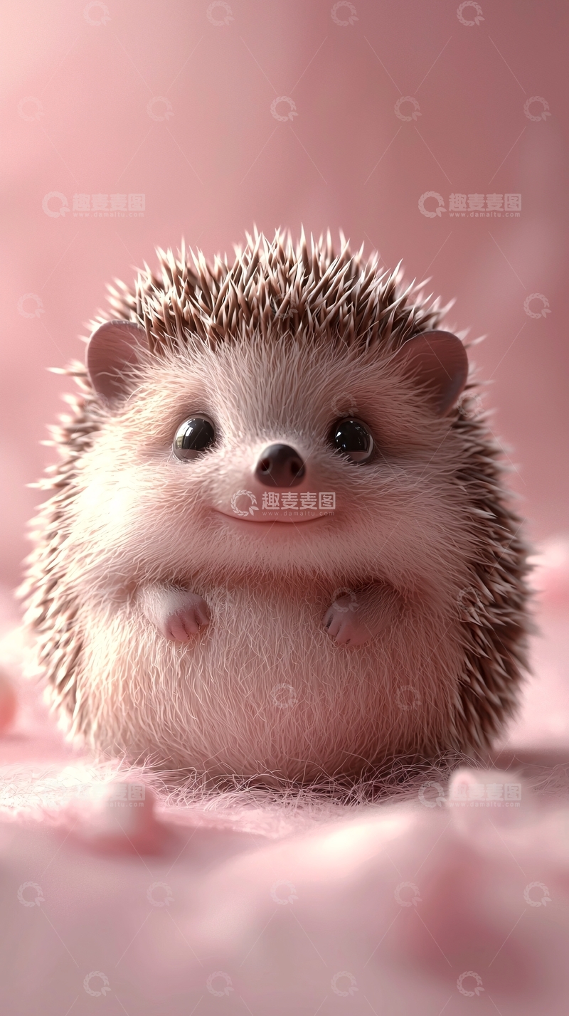 高清大图下载【趣麦麦图】可爱的小刺猬
