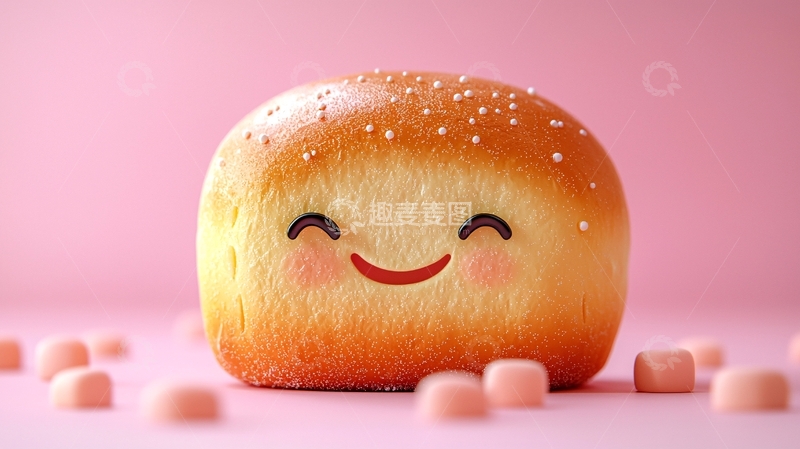 高清大图下载【趣麦麦图】可爱卡通面包