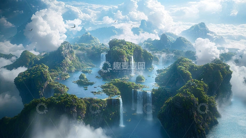 高清大图下载【趣麦麦图】云海仙境