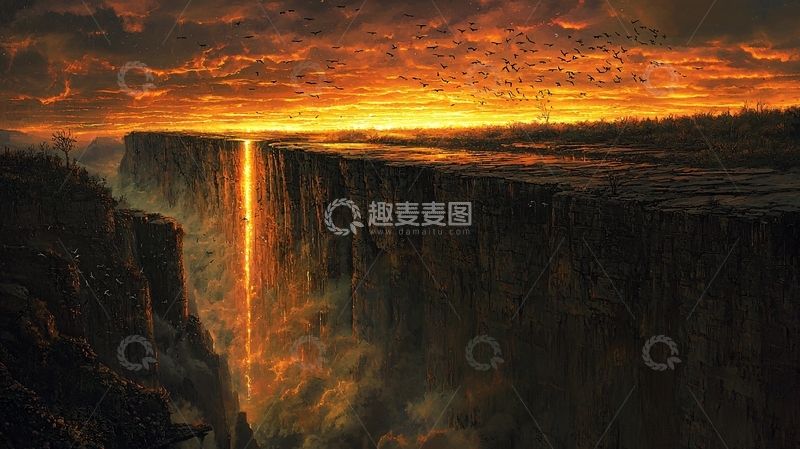 高清大图下载【趣麦麦图】火焰峡谷